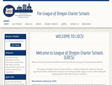 Tablet Screenshot of oregonleaguecharters.org
